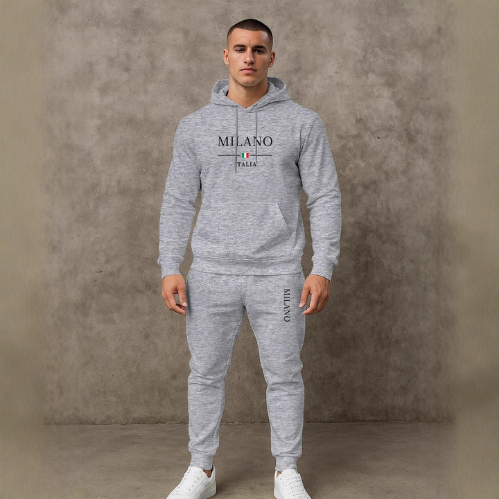Herren Sportlicher Hoodie und Jogginghose Set Echoarchiv