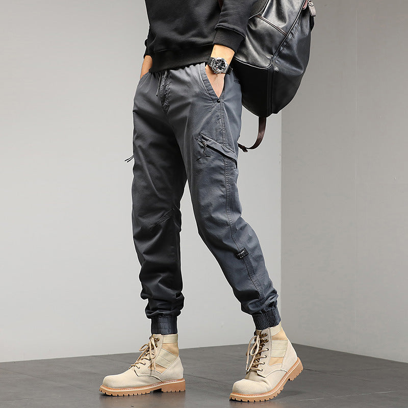 Herren Technische Cargo-Jogginghose mit Bündchen und Multifunktionstaschen Echo Archiv