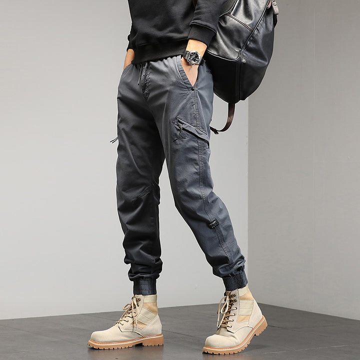 Herren Technische Cargo-Jogginghose mit Bündchen und Multifunktionstaschen Echo Archiv