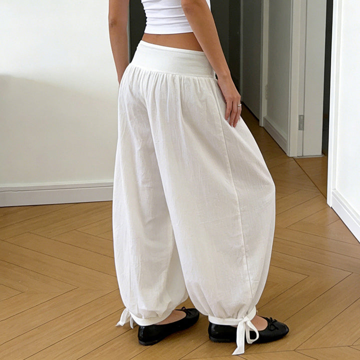 Damen luftige Culotte-Hosen mit Bindebändern Echo Archiv