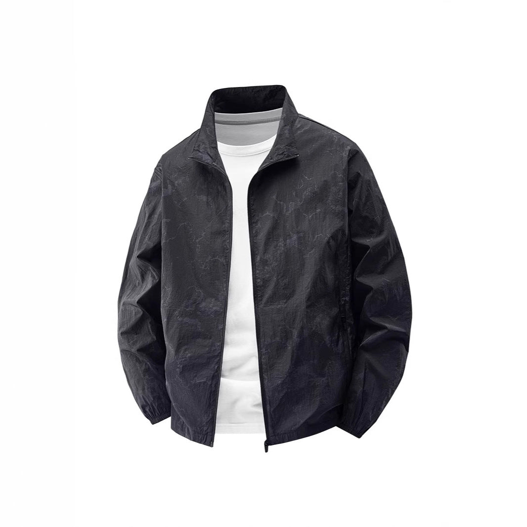 Herren Leichte Übergangsjacke mit praktischem Windschutz Echo Archiv