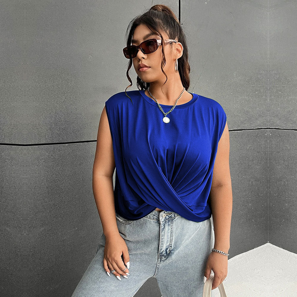 Damen elegantes Wickeloberteil mit Rüschendetails und modischem Ausschnitt Echo Archiv