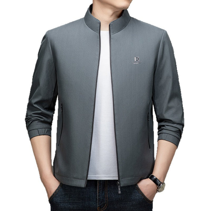 Herren Leichte Utility-Jacke mit hohem Kragen Echo Archiv