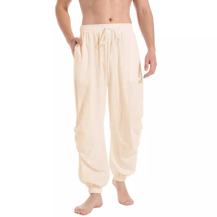 Herren lässige Freizeithose aus leichtem Stoff mit tapered Bein Echoarchiv