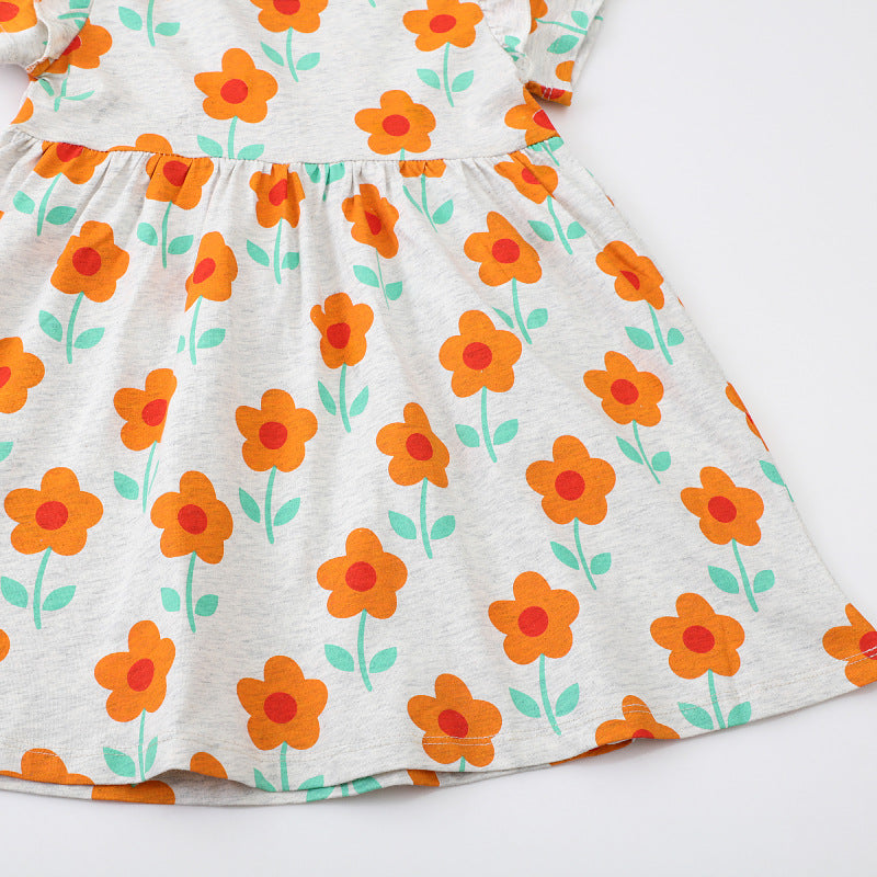 Mädchen Sommerkleid mit floralen Mustern Echo Archiv