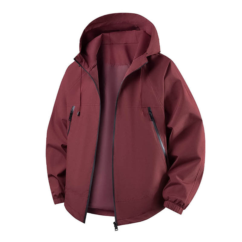 Herren Leichte Outdoorjacke mit verstellbarer Kapuze Echo Archiv