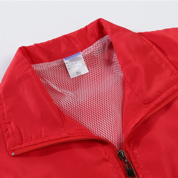 Herren Leichte Windjacke mit Mesh-Innenfutter, Stehkragen & elastischem Saum Echo Archiv