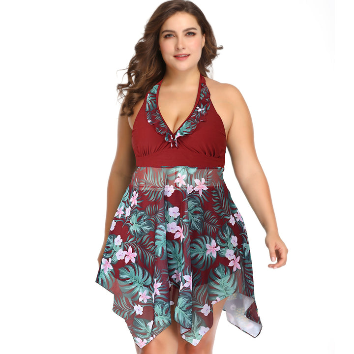 Damen Strandkleid mit floralem / luftigen Überwurf Echo Archiv