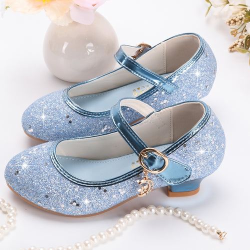 Mädchen Glitzernde Mary Jane Schuhe mit dekorativer Schnalle Echo Archiv