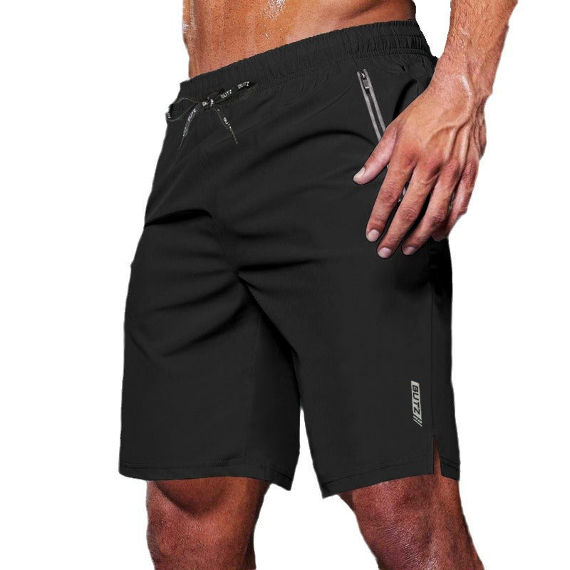 Herren Sportshorts mit seitlichen Reißverschlusstaschen und elastischem Bund Echoarchiv