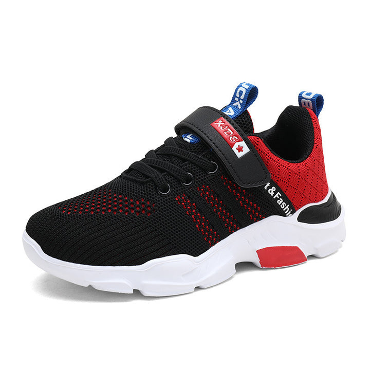 Unisex Kinder-Sneaker mit atmungsaktivem Strickschaft und Klettverschluss Echoarchiv