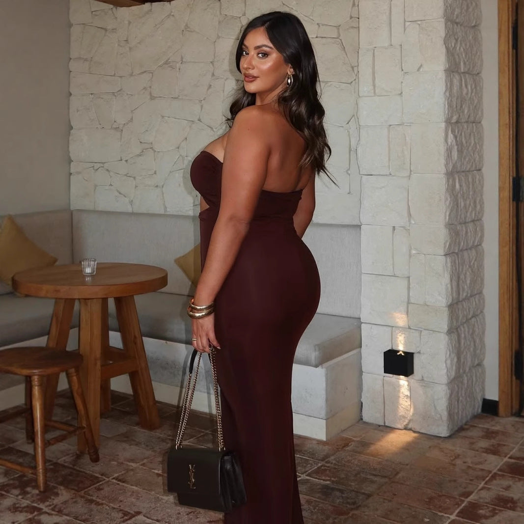 Damen Wickelkleid mit aufregendem Cut-Out und glamourösem Detail Echo Archiv