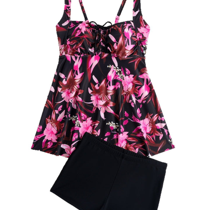 Damen Tankini mit floralem Oberteil und bequemen Shorts Echo Archiv