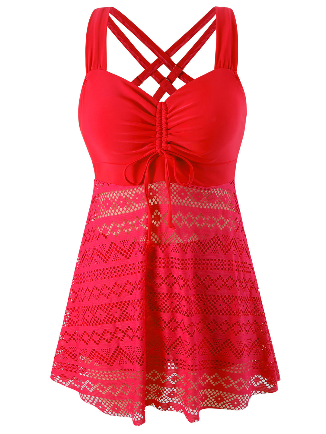 Damen Schwimmkleid mit raffinierter Rückenpartie und sehr elastischer Stoffqualität Echo Archiv