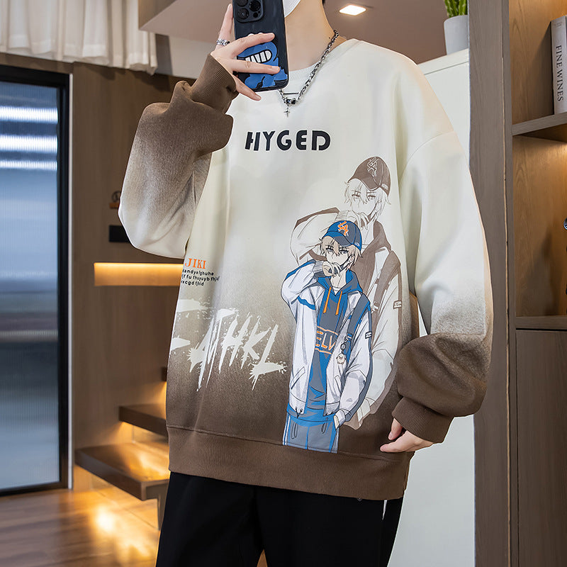 Unisex Oversized Sweatshirt mit kreativem Grafikdruck Echoarchiv