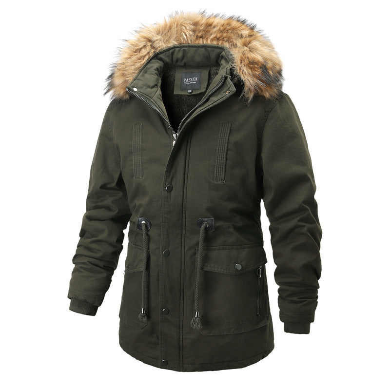 Herren Winterparka mit abnehmbarer Kapuze und wärmendem Innenfutter Echoarchiv