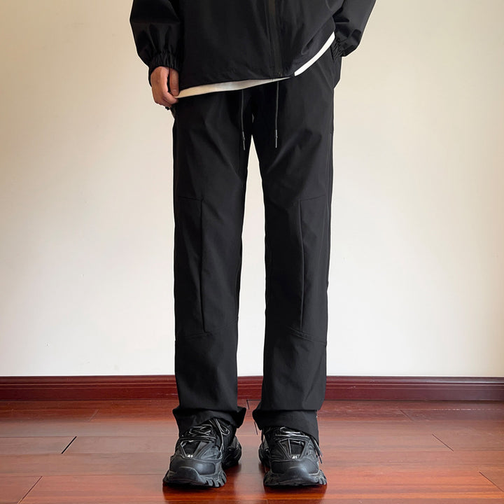 Herren Wasserabweisende Tech-Hose mit geradem Bein, verstärkten Kniepartien & Tunnelzug Echoarchiv