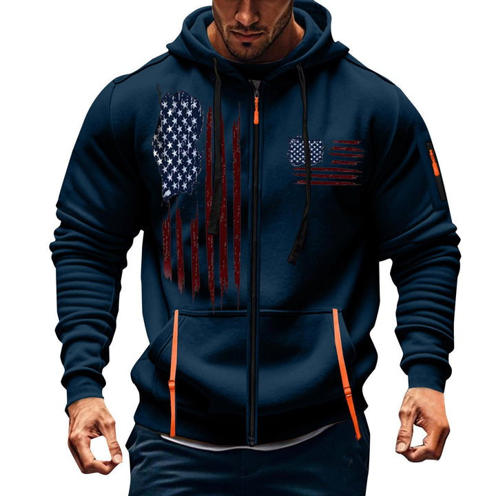Herren sportlicher Kapuzenpulli mit praktischen Taschen Echoarchiv
