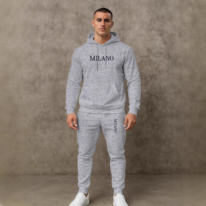 Herren modischer Hoodie und Jogginghose Set Echoarchiv