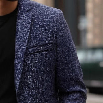 Herren strukturierter Casual Blazer Echoarchiv