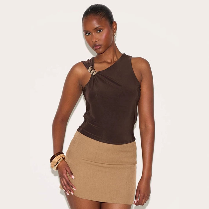 Damen Elegantes Tanktop mit dekorativem Knotendetail Echo Archiv