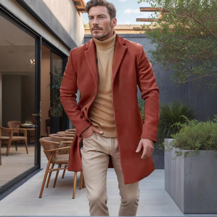 Herren Eleganter, zeitloser Wollmantel Echoarchiv