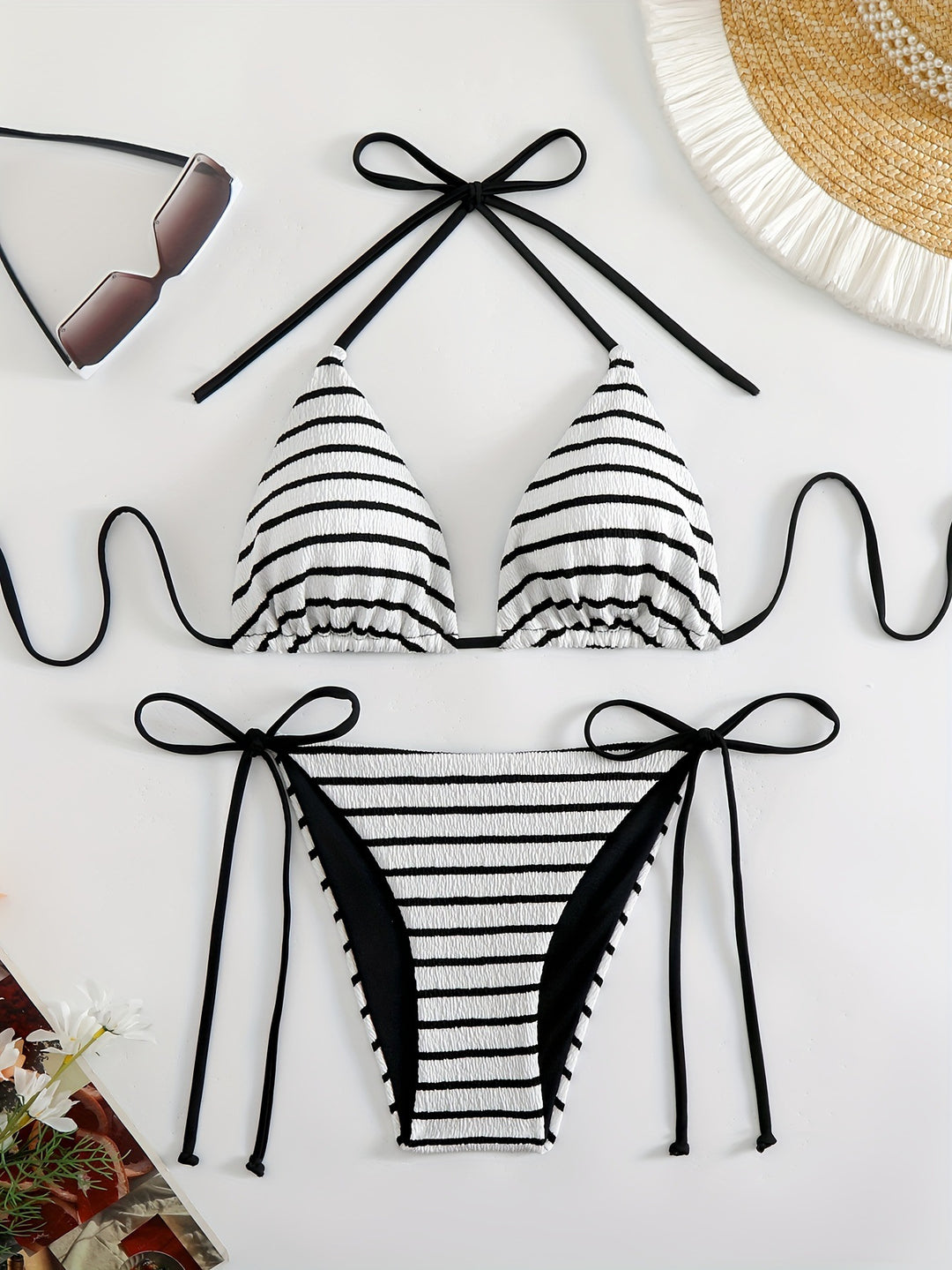 Damen Streifen Bikini Set Echo Archiv