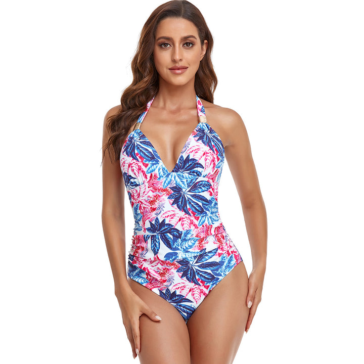Damen Eleganter Hochgeschnittener Badeanzug Echo Archiv