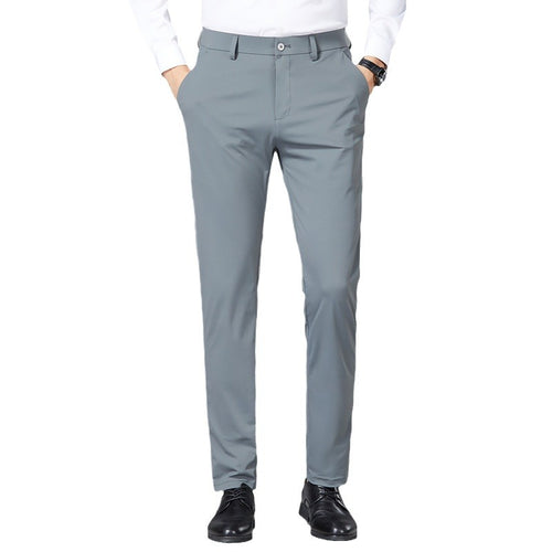 Herren elegante Slim-Fit Anzughose Echoarchiv