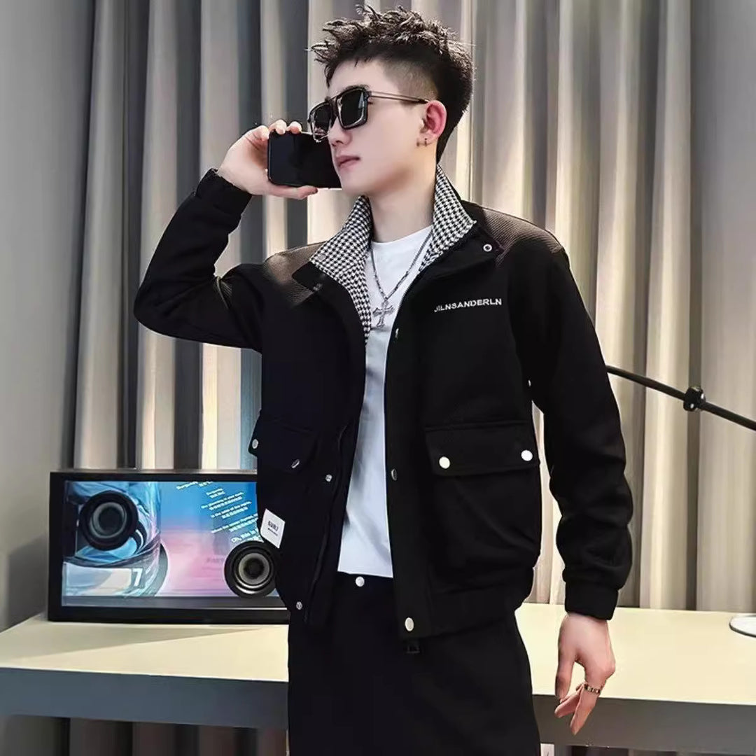 Herren lässige Utility-Jacke mit innovativen Details und praktischem Design Echoarchiv