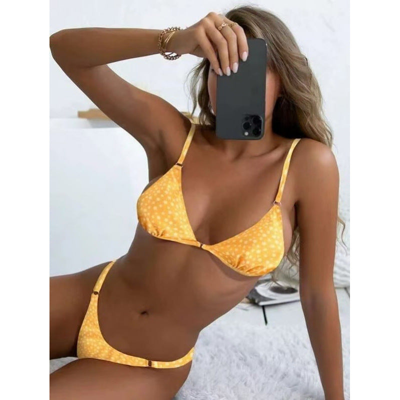 Damen Triangel-Bikini mit verspieltem Muster Echo Archiv