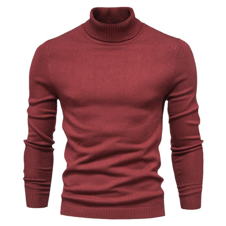 Herren nan schmal geschnittener Rollkragenpullover aus Merino-Baumwollmix mit hohem Kragen Echo Archiv