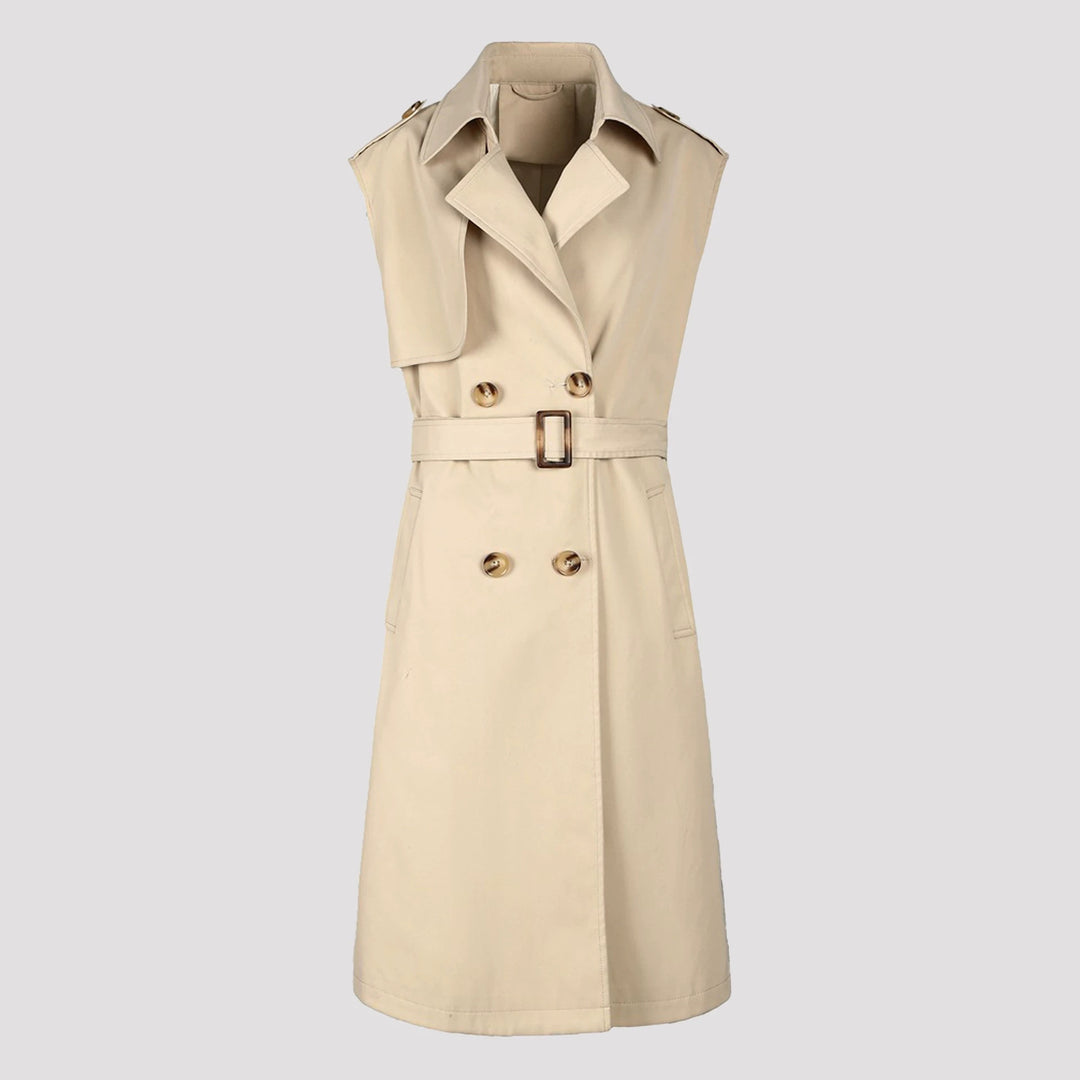 Damen Eleganter Trenchcoat mit Gürtel Echo Archiv
