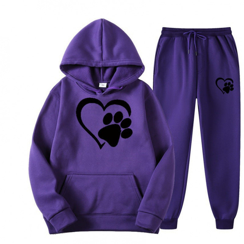 Damen Kuscheliger Hoodie und Jogginghose Set Echoarchiv
