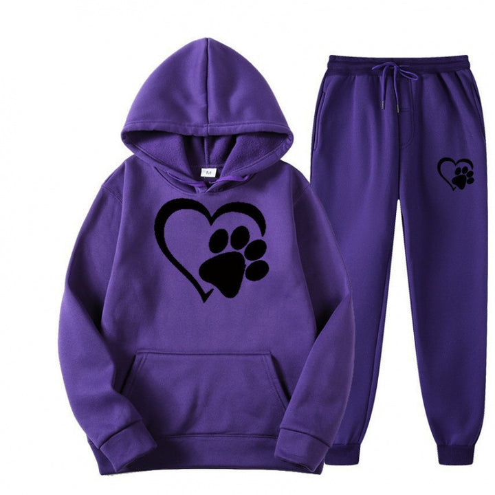 Damen Kuscheliger Hoodie und Jogginghose Set Echoarchiv