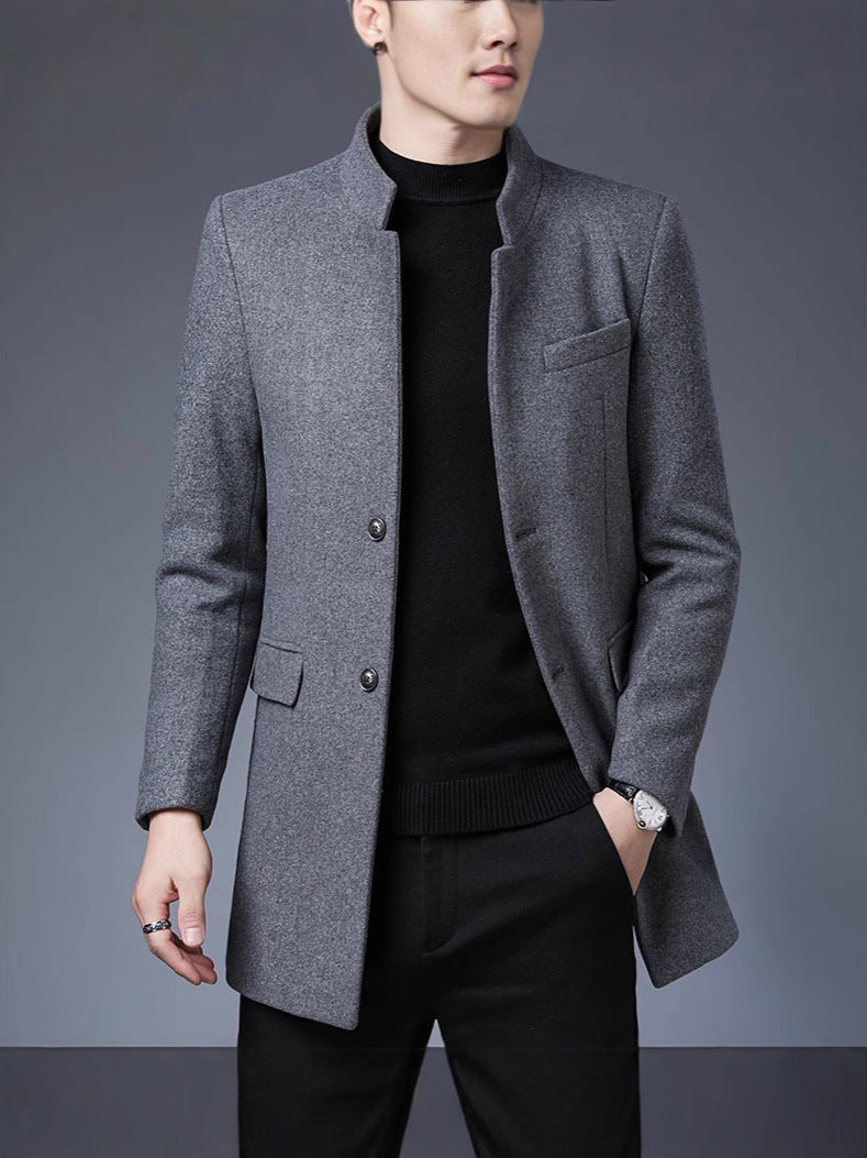 Herren eleganter Wollmantel Echoarchiv