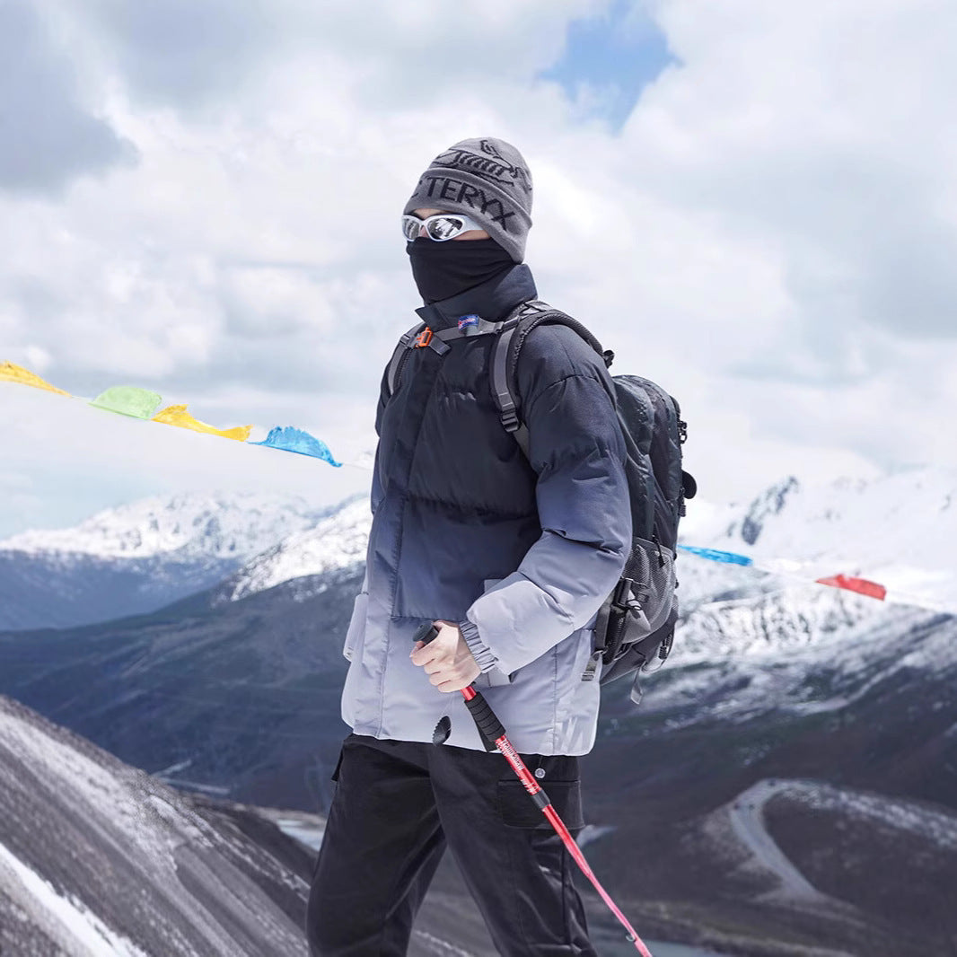 Herren Isolierte Outdoor-Steppjacke mit hohem Kragen und praktischem Reißverschluss Echoarchiv