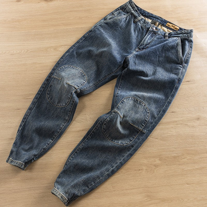 Herren Lässige Jeans mit verstärkten Knien Echo Archiv