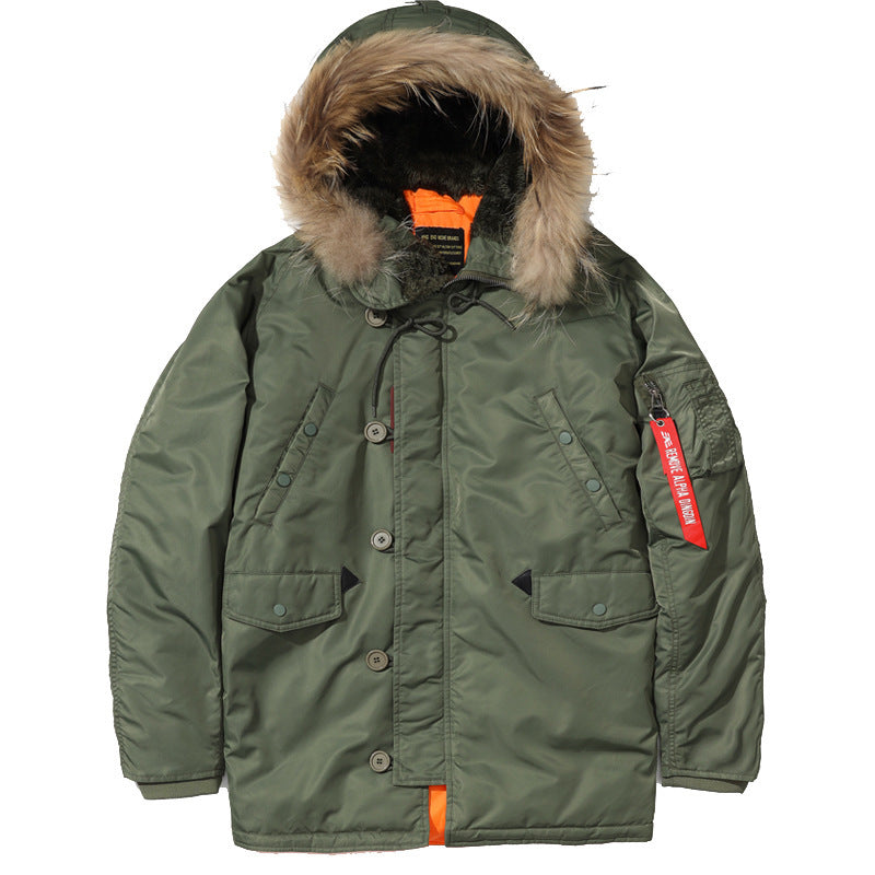 Herren Expedition-Parka mit abnehmbarer Kunstfellkapuze, thermischer Wattierung und Ärmel-Organizer Echo Archiv