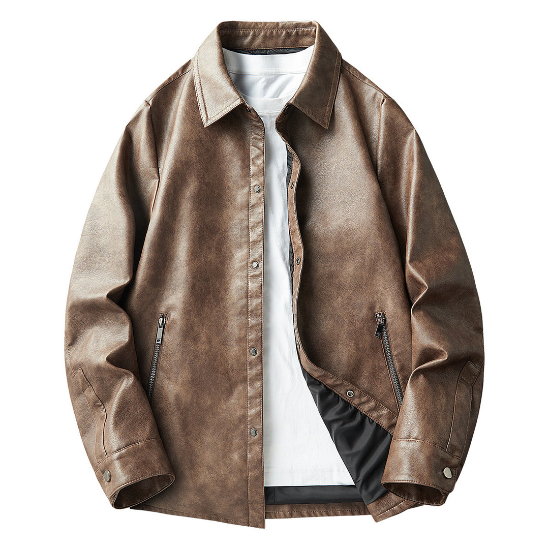 Herren Modische Lederjacke 1787797546 – Valtoré