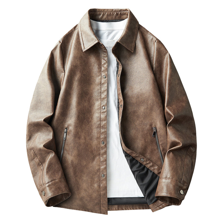 Herren Modische Lederjacke 1787797546 – Valtoré