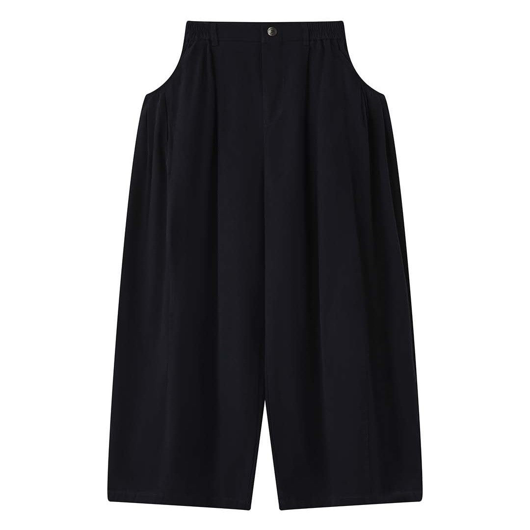 Damen Voluminöse Culotte‑Hose im Ballon‑Cut mit elastischem Komfortbund und aufgesetzten Seitentaschen Echoarchiv