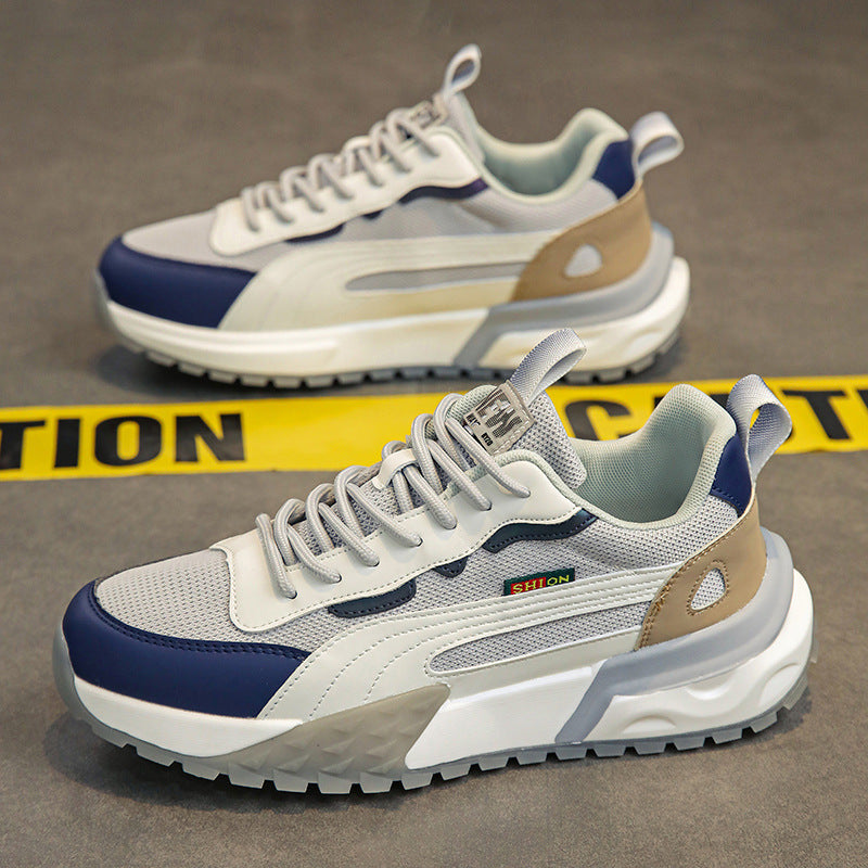 Herren Retro-Outdoor-Sneaker mit profiliertem Trail-Laufsohle und atmungsaktivem Mesh – Norré