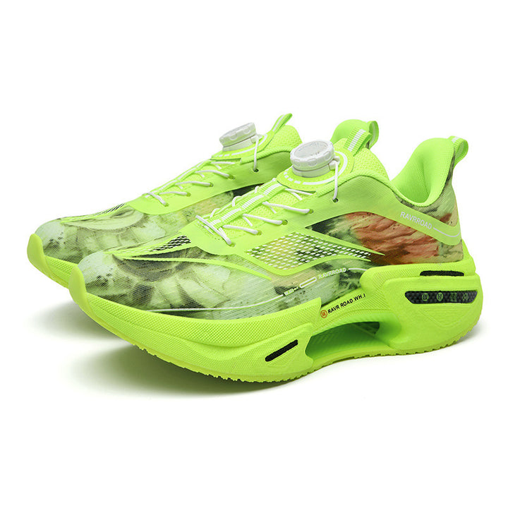 Damen gedämpfte Fashion-Plateau-Sneaker mit sichtbarer Luftkammersohle und elastischem Schaft Echo Archiv