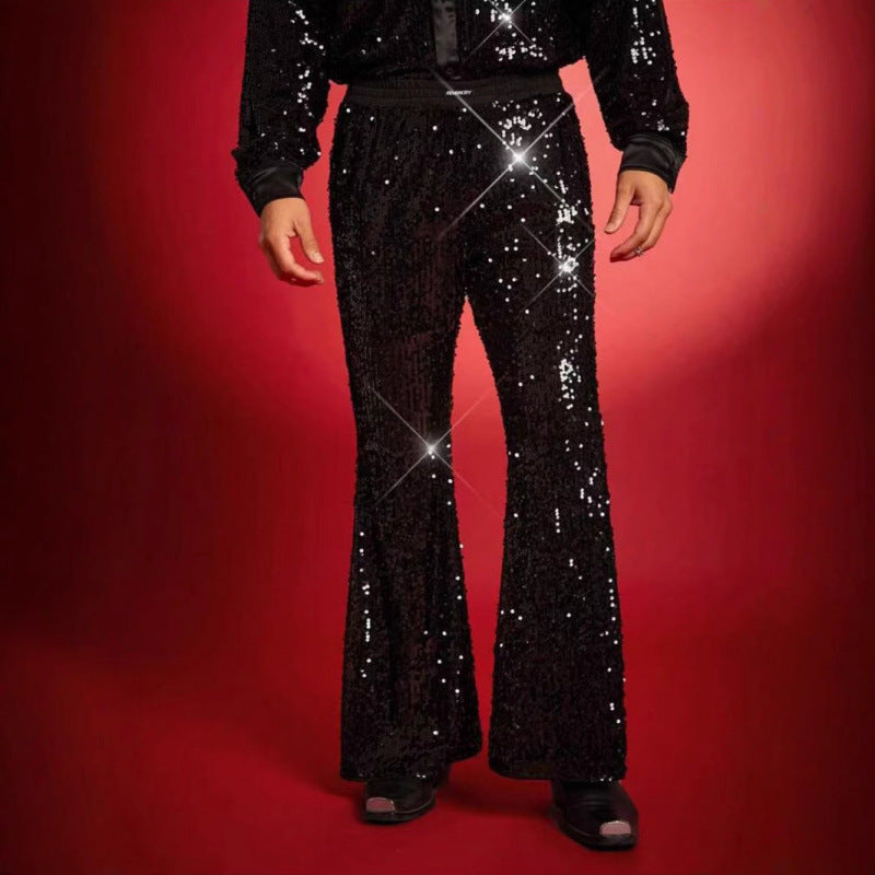 Herren Funkelnde Pailletten-Hose Echoarchiv