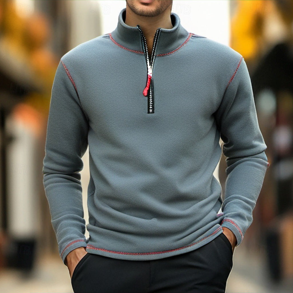 Herren Fleece Pullover mit halbem Reißverschluss Echoarchiv