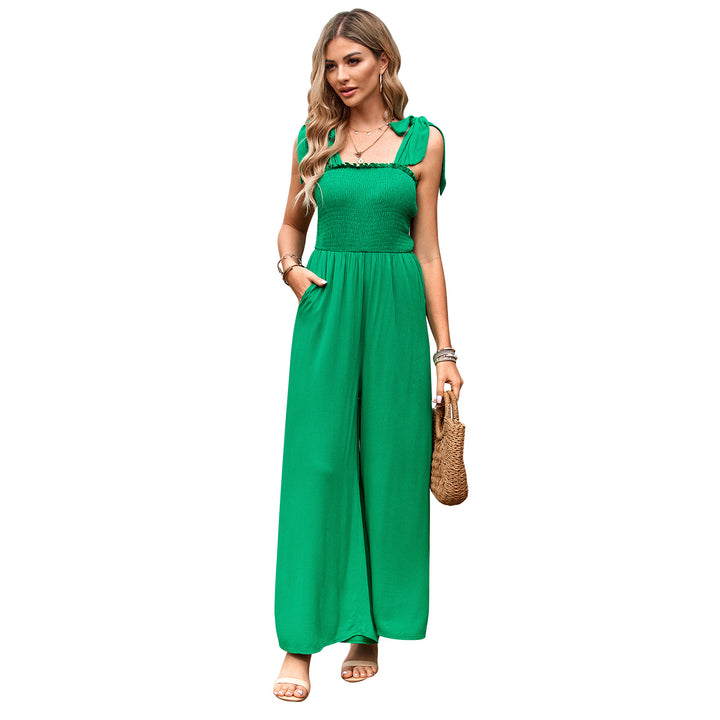 Damen Lässiger Maxijumpsuit mit Rüschen-Details und praktischen Taschen Echo Archiv