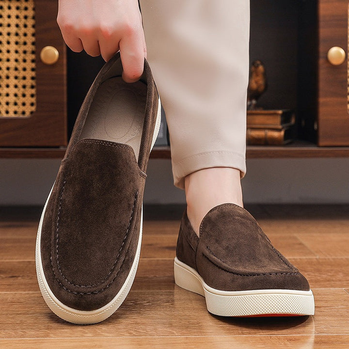 Herren Bequeme Wildleder Slipper Echo Archiv