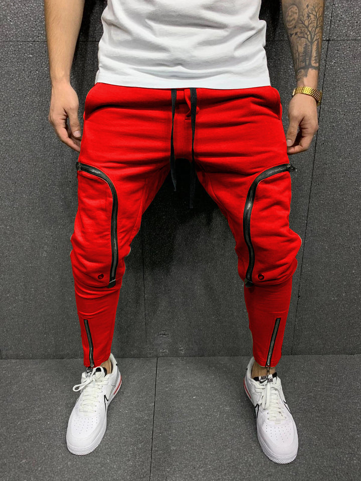 Herren modische Jogginghose mit einzigartigen Reißverschlussdetails Echoarchiv