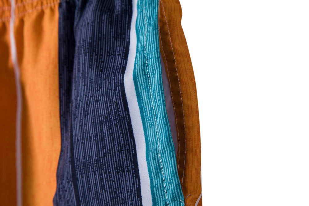 Herren Bunte Strandshorts mit elastischem Bund und Schnürung Echoarchiv